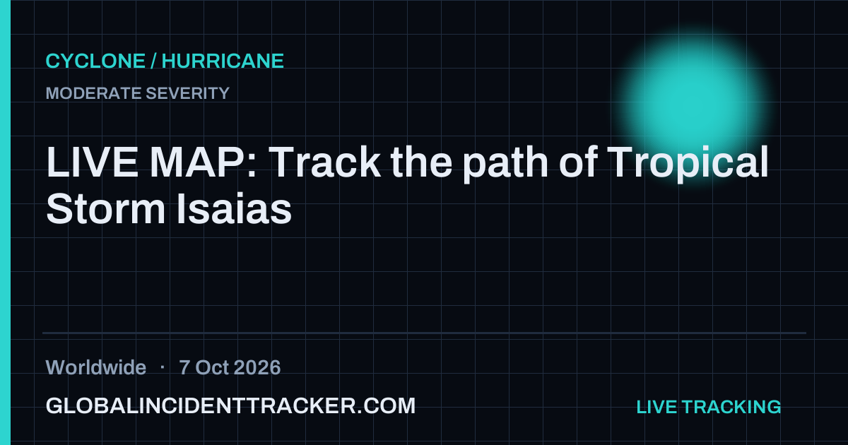 Cyclone / Hurricane incident in worldwide on 7 October 2026 — Global Incident Tracker report card