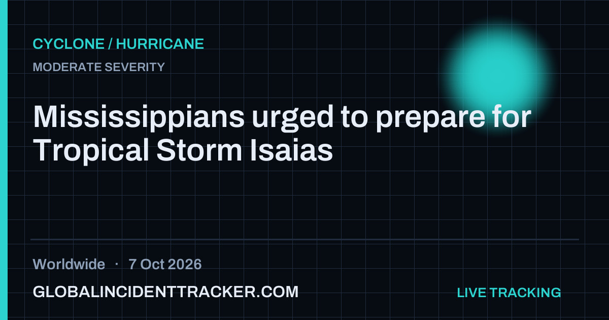 Cyclone / Hurricane incident in worldwide on 7 October 2026 — Global Incident Tracker report card