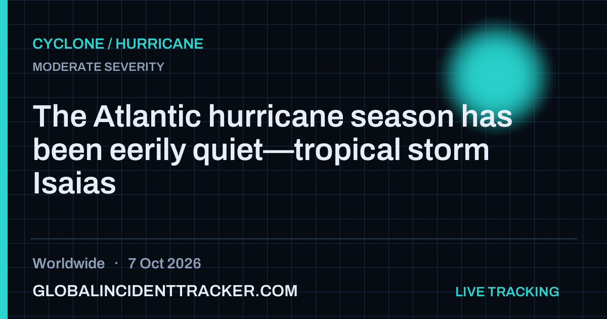 Cyclone / Hurricane incident in worldwide on 7 October 2026 — Global Incident Tracker report card