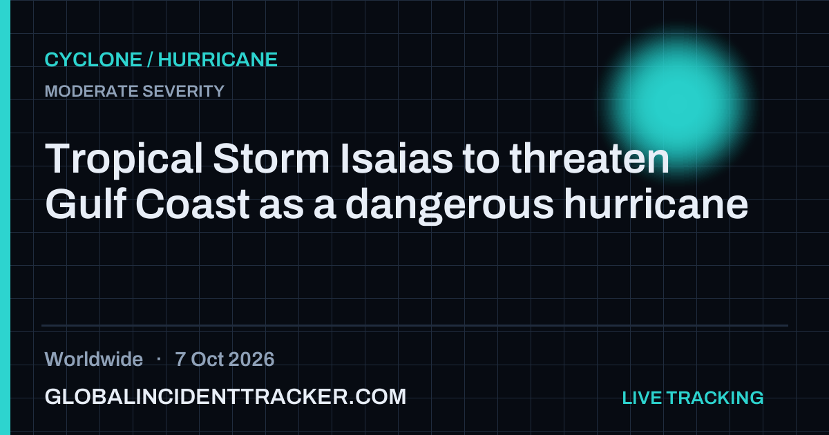 Cyclone / Hurricane incident in worldwide on 7 October 2026 — Global Incident Tracker report card