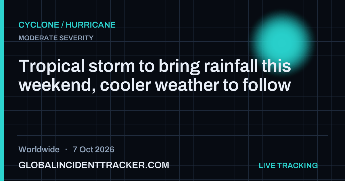 Cyclone / Hurricane incident in worldwide on 7 October 2026 — Global Incident Tracker report card