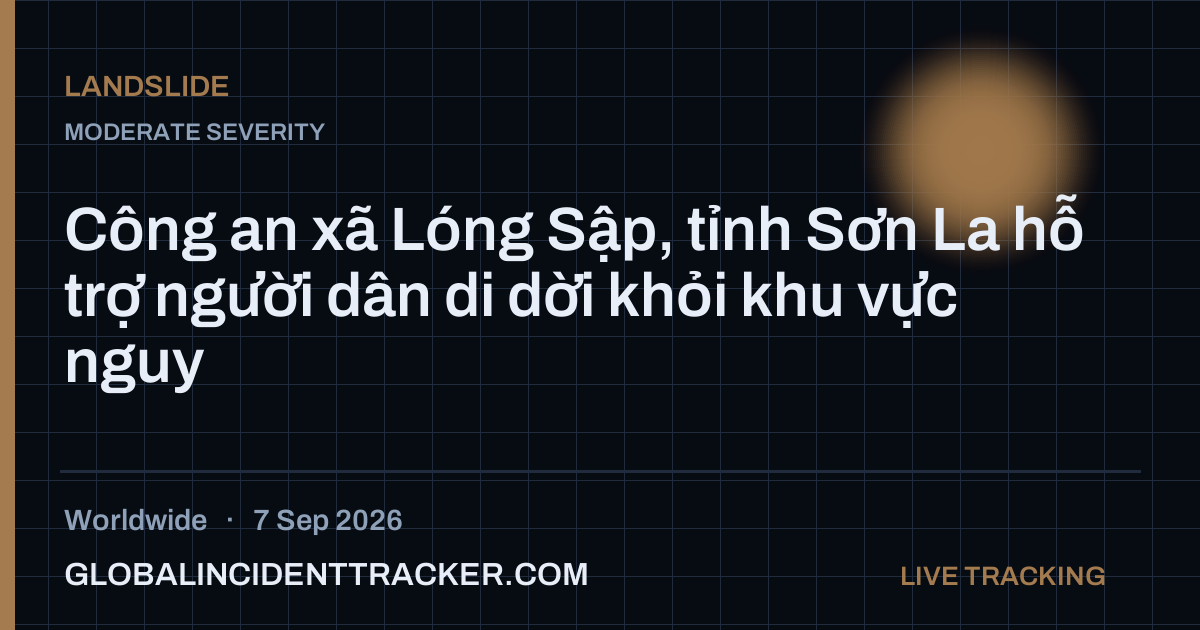 Landslide incident in worldwide on 7 September 2026 — Global Incident Tracker report card