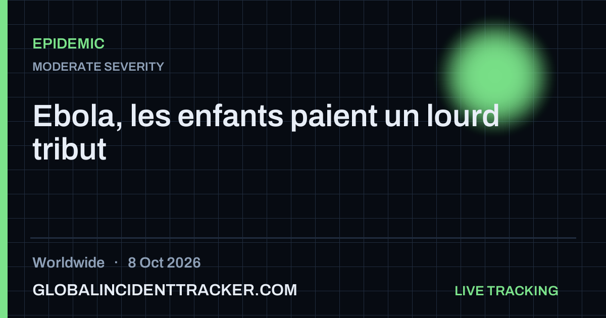 Epidemic incident in worldwide on 8 October 2026 — Global Incident Tracker report card