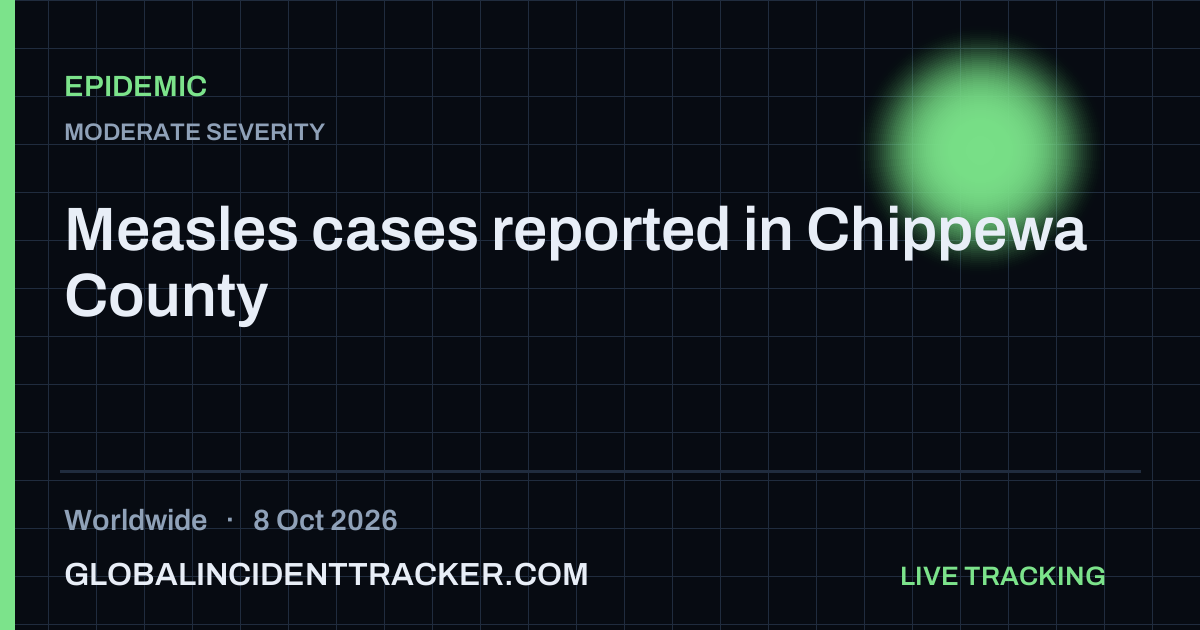 Epidemic incident in worldwide on 8 October 2026 — Global Incident Tracker report card