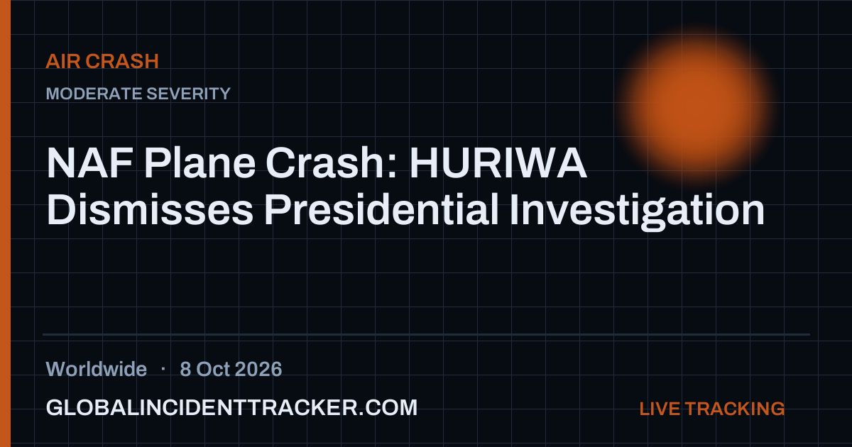 NAF Plane Crash: HURIWA Dismisses Presidential Investigation — 8 ...