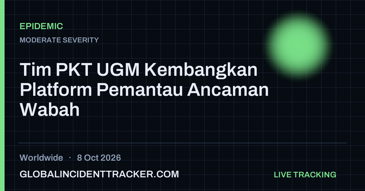 Epidemic incident in worldwide on 8 October 2026 — Global Incident Tracker report card
