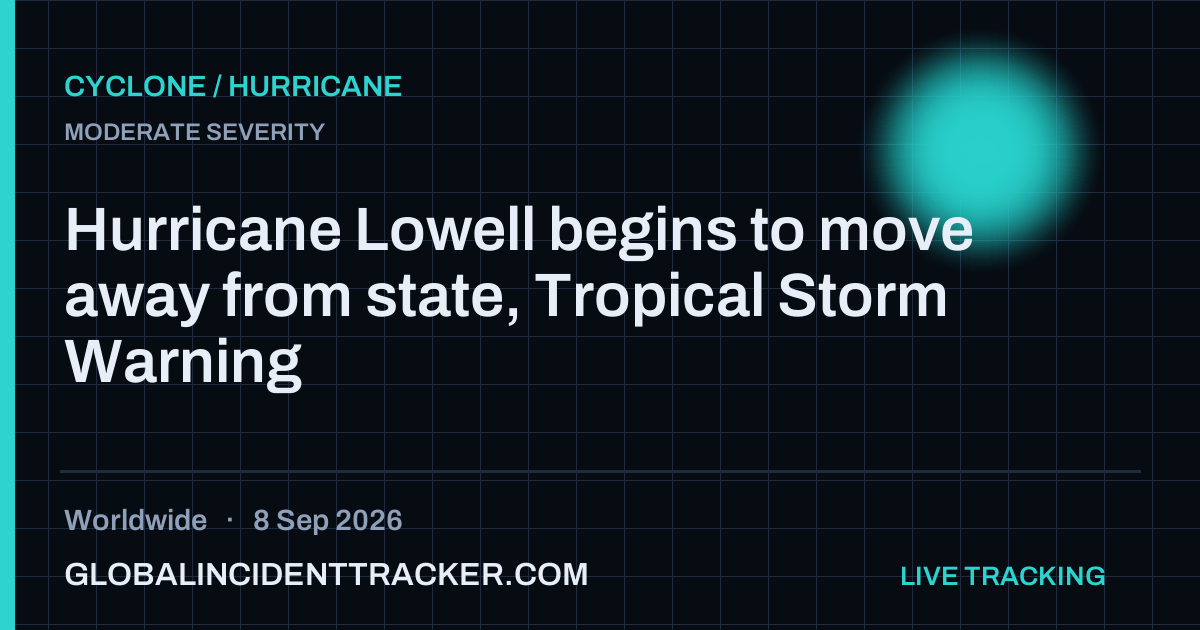 Cyclone / Hurricane incident in worldwide on 8 September 2026 — Global Incident Tracker report card