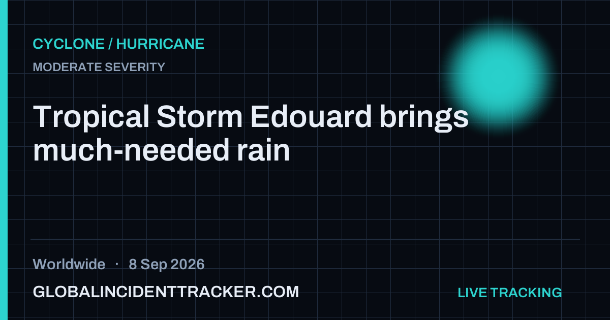 Cyclone / Hurricane incident in worldwide on 8 September 2026 — Global Incident Tracker report card