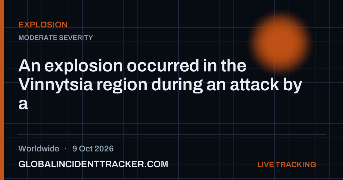 An explosion occurred in the Vinnytsia region during an attack by a jet ...