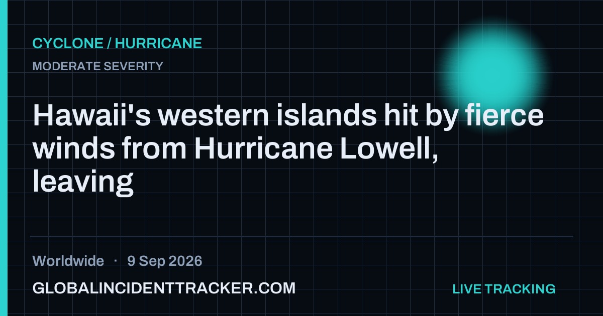 Cyclone / Hurricane incident in worldwide on 9 September 2026 — Global Incident Tracker report card