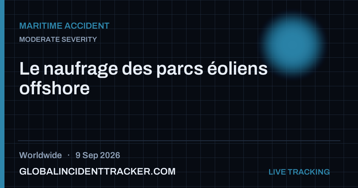 Maritime Accident incident in worldwide on 9 September 2026 — Global Incident Tracker report card