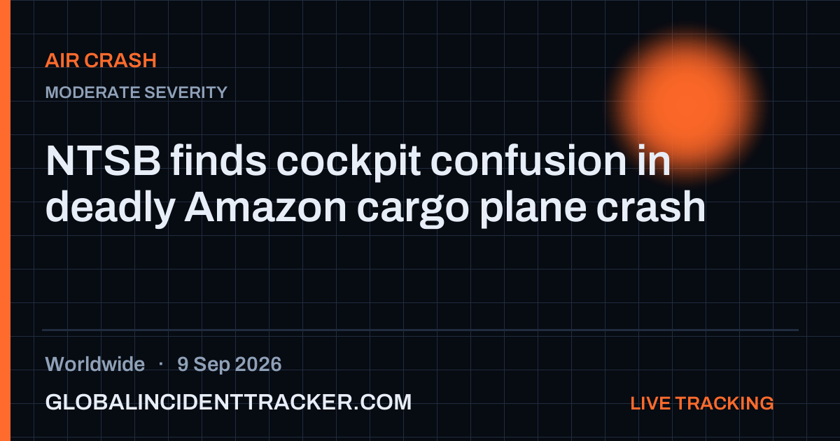Air Crash incident in worldwide on 9 September 2026 — Global Incident Tracker report card