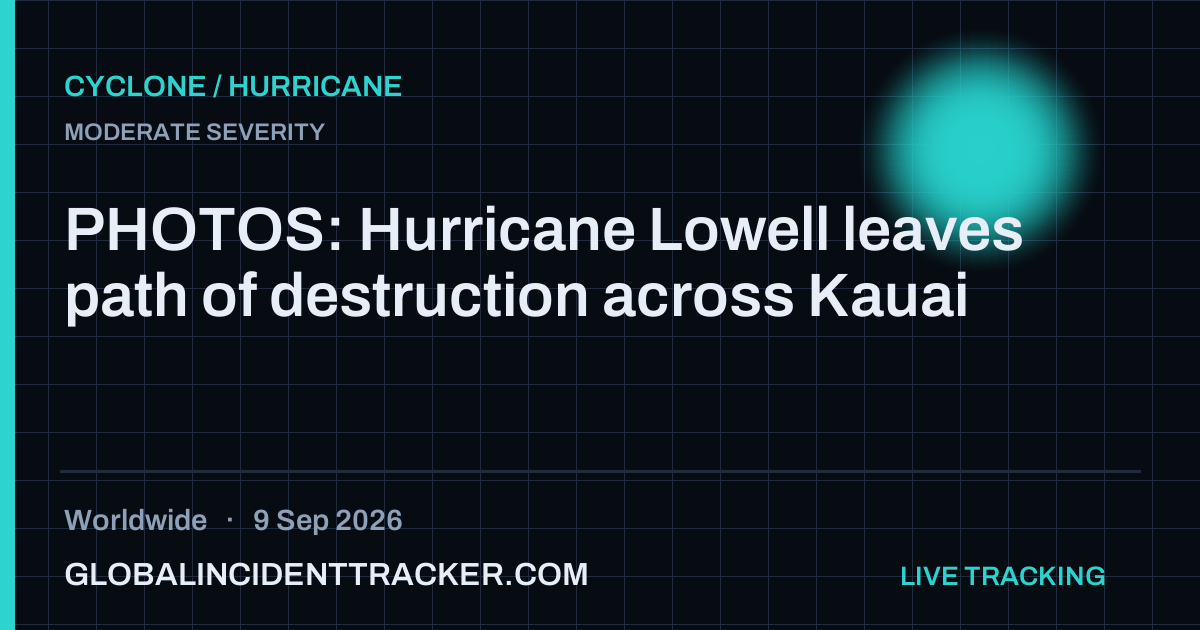 Cyclone / Hurricane incident in worldwide on 9 September 2026 — Global Incident Tracker report card